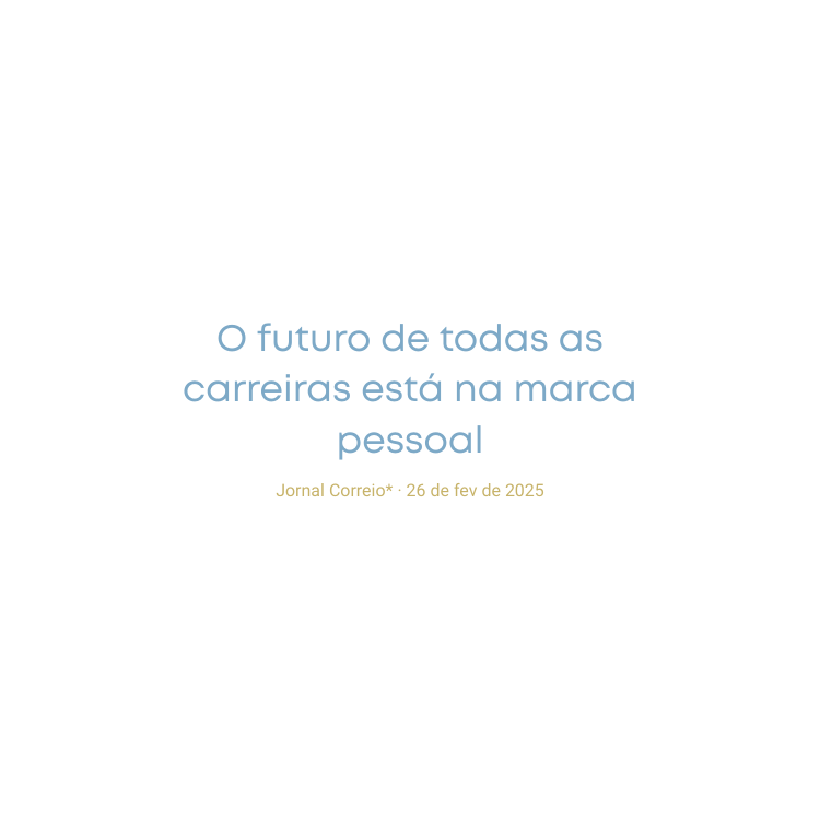 O futuro de todas as carreiras está na marca pessoal - Jessica Sandes